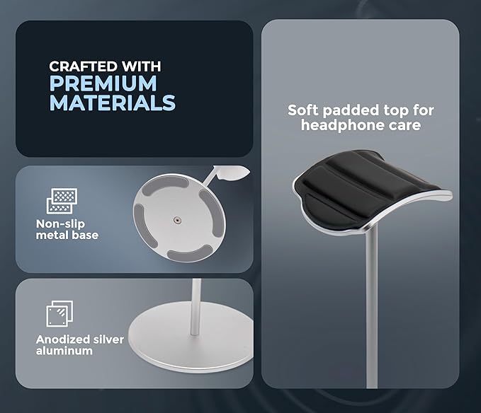 Headphone Stand for Desk – Premium & Minimalist Headset Holder - Image 3