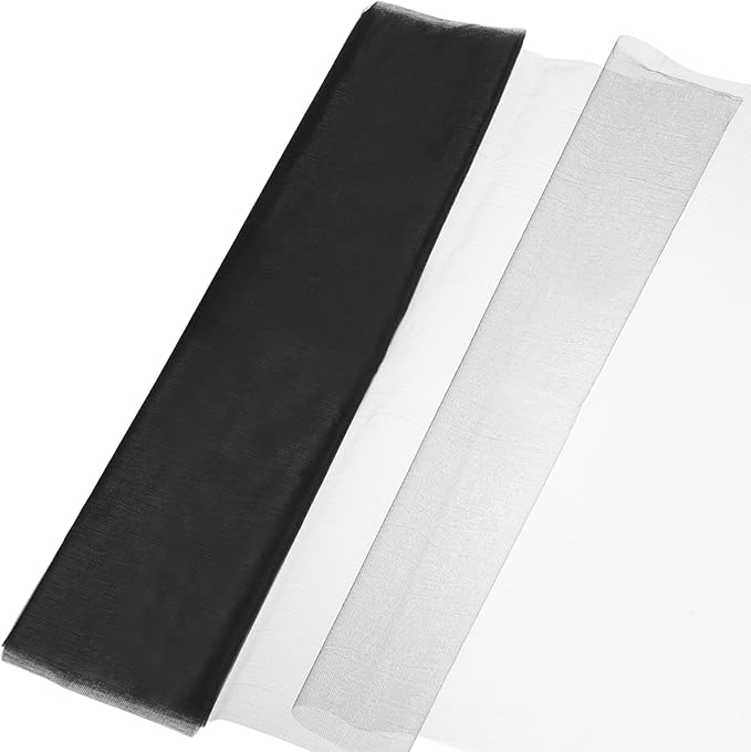 uxcell 19" by 5.5 Yard Tulle Fabric Backdrop Curtains by uxcell