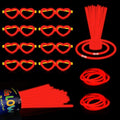 60 Pack 8” Red Glow Sticks Bulk Bright Glow Sticks by ZSMKJIAYE