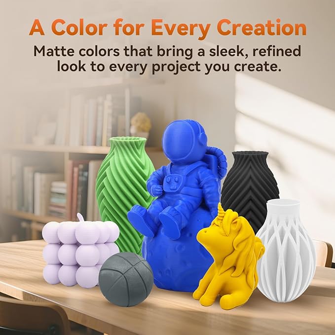 FLASHFORGE PLA Filament 1.75mm +/- 0.02mm, Matte Purple 3D Printer Filament 1kg - Image 3