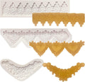 Lace Fondant Mold Set of 3, Edible Lace border Cake Decorating Imprint Mat by IKOJING
