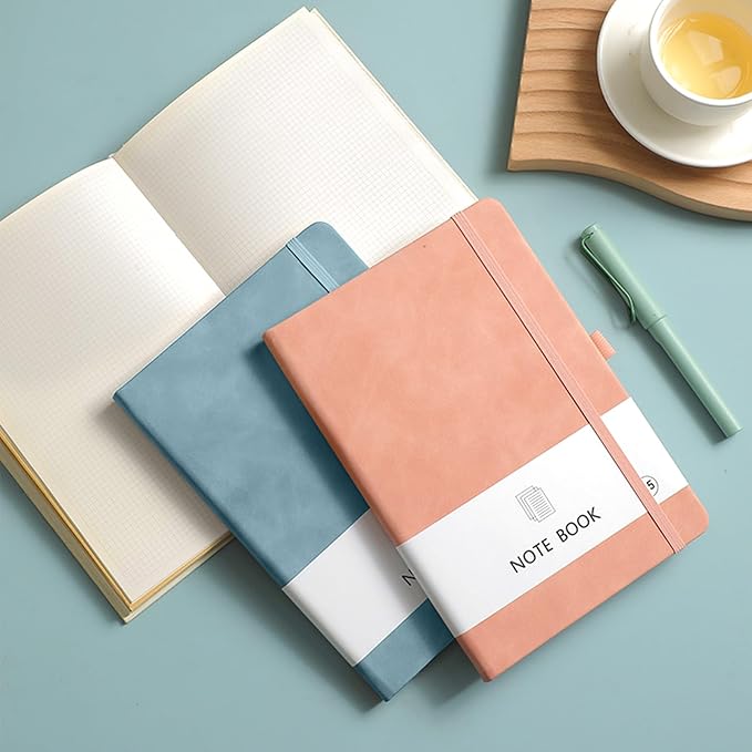 Vebermo Personalized Notebook Custom Journal Notebook PU Leather A5 Can - Image 8