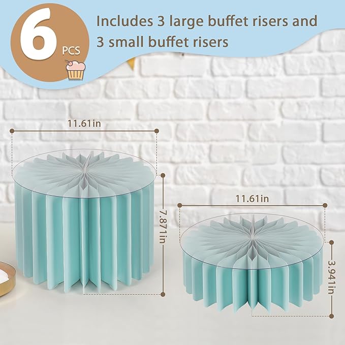 Buffet Risers, Food Risers for Buffet Table Cardboard Food Display Risers for - Image 2