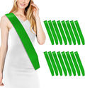 16 Pcs Sash Blank Satin Sash Green Sash Party, Bride To Be Sash, Plain Sash by Rinacci