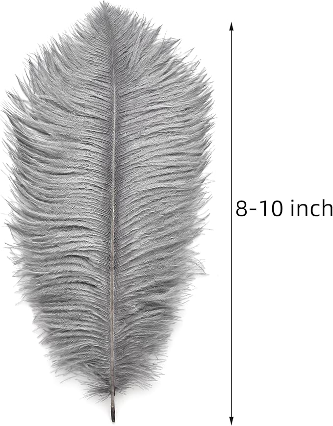 Ballinger Natural Gray Ostrich Feathers - Image 3