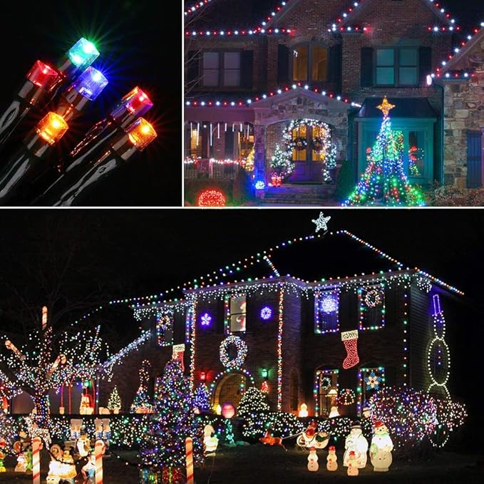 Toodour Solar Christmas Lights, 121ft 350 LED 8 Modes Outdoor Christmas String - Image 4