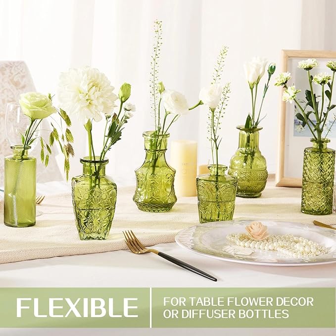 Mini Bud Vases As Wedding Centerpieces - Image 5