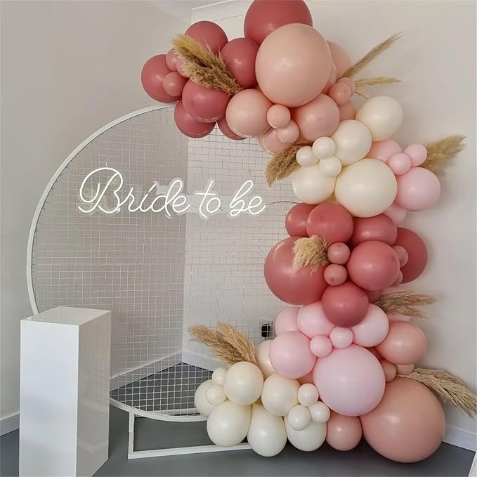 Dusty Pink and Beige Balloons - Image 3