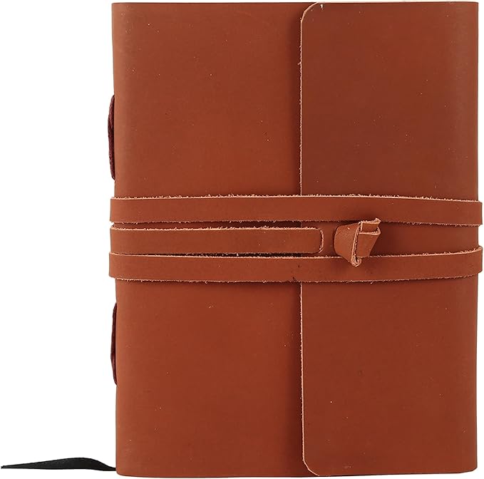 Handmade Leather Journal | Writing Notebook Diary | Bound Daily Notepad - Image 7