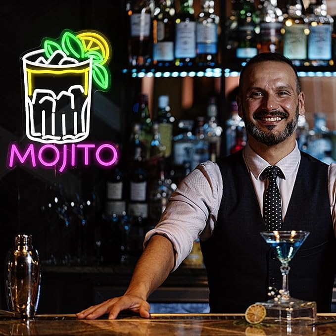 Mojito Neon Sign Mojito Cocktail Neon Light - Image 6