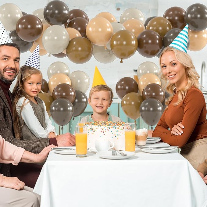 100pcs Brown Balloons - Image 3