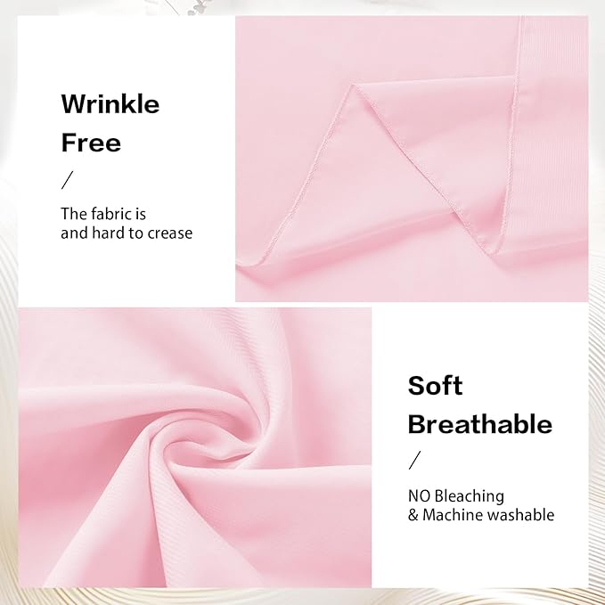 VOK Pink Wedding Arch Draping Fabric Chiffon Fabric, 29in x 18Ft 2 Panels Sheer - Image 4