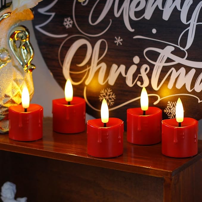 Rechargeable Flameless 1.6" x2.5" Tea Light Candles - Image 5