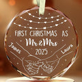 Personalized The Year We Became Mr & Mrs Christmas Ornament by TOBYOVU