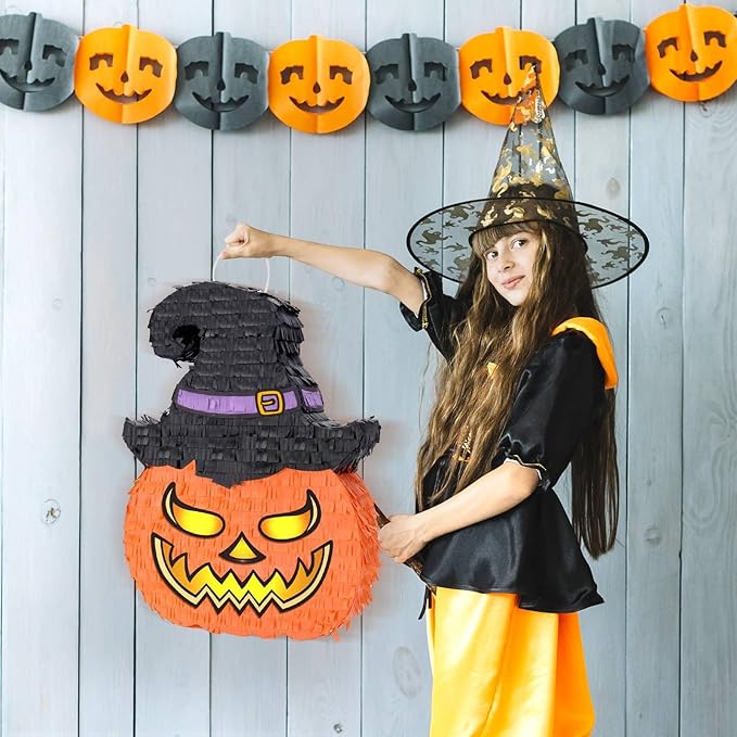 WERNNSAI Halloween Pumpkin Piñata - Image 6