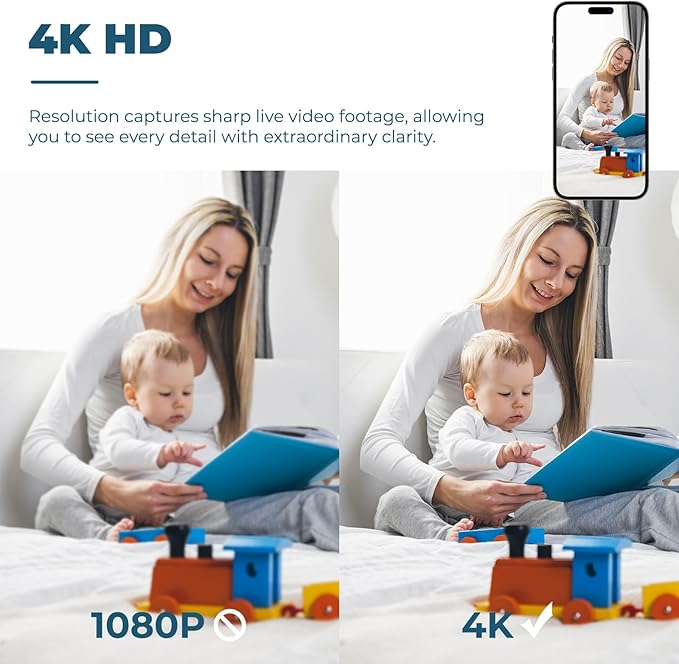 Mini Security Camera, 4K WiFi Wireless Camera Small Portable HD Nanny Cam - Image 6