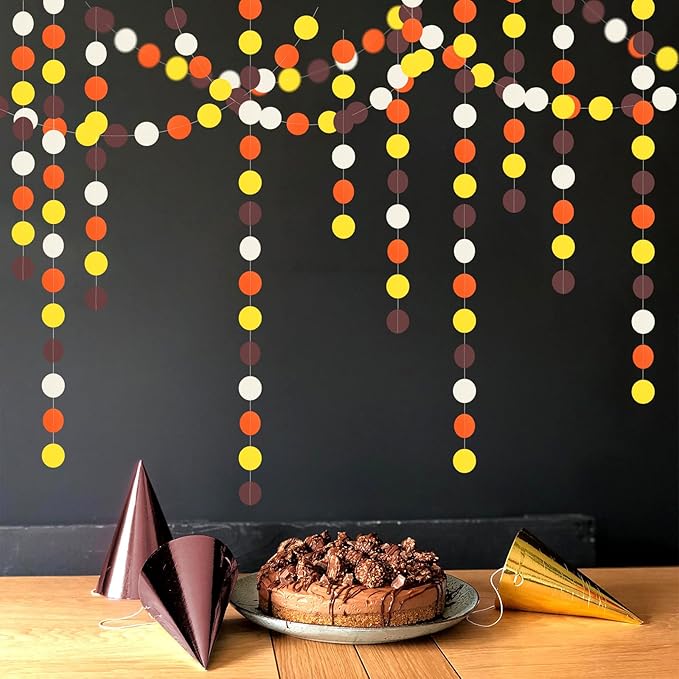 Brown-Orange Yellow Party-Decorations Baby-Shower Garland - 52Ft Fall Autumn - Image 6