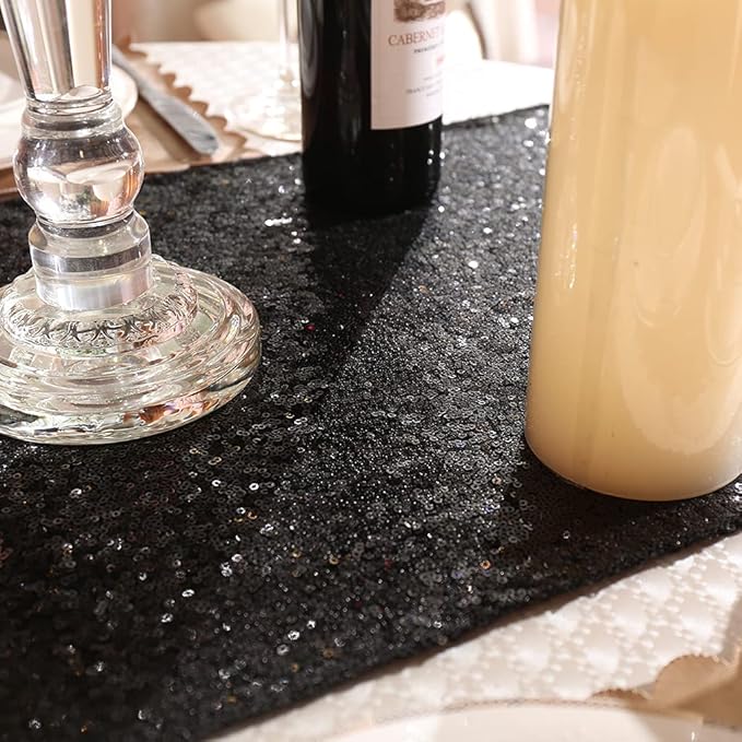 Eternal Beauty Black Table Runner - Image 8