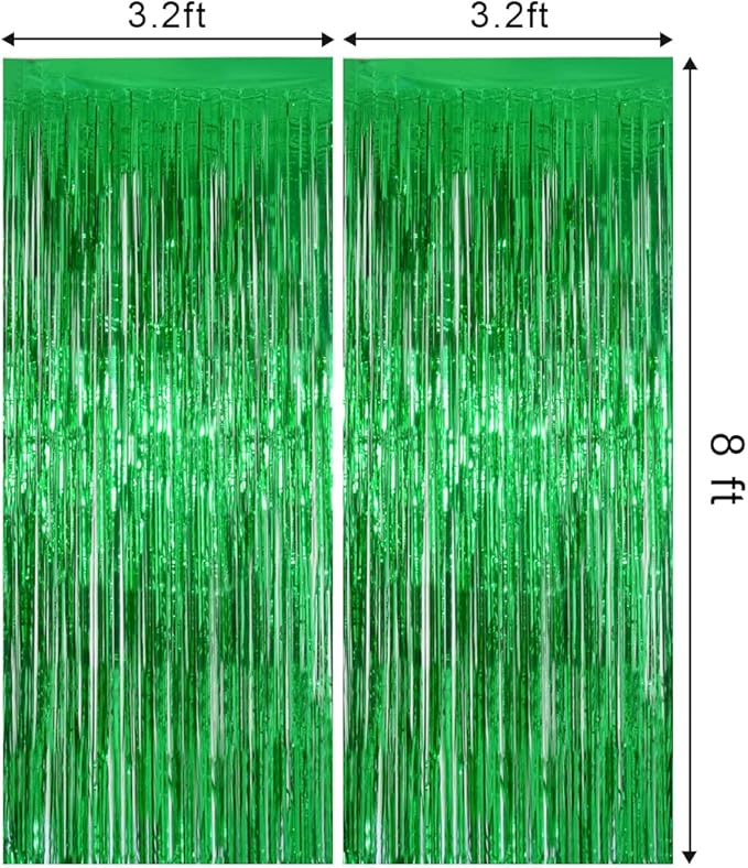 Melsan St Patricks Day Decorations, Tinsel Foil Fringe Curtains - Image 8