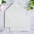 PONATIA 50 PCS A7 Envelopes, 5.25 x 7.48'' Matte Ivory Envelope, Perfect 5x7 by ponatia