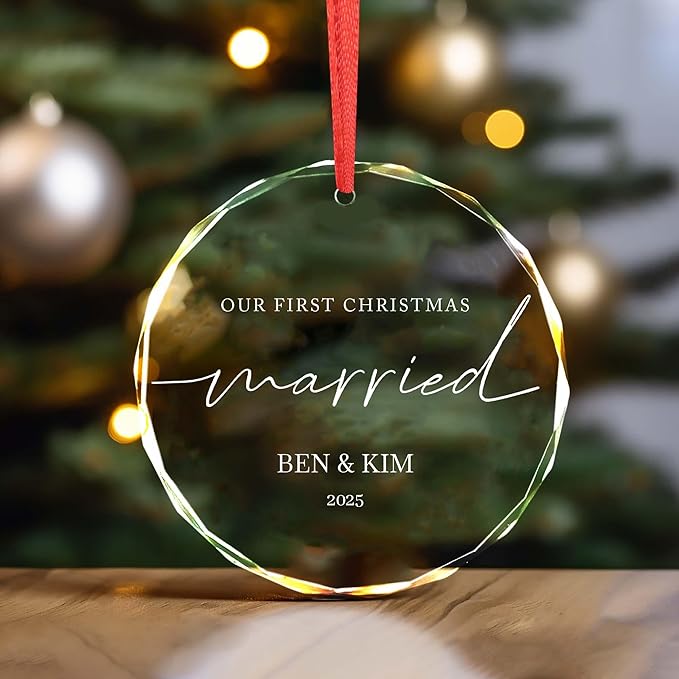 Personalized Glass Ornament 2025 - Image 4