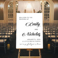 Personalized Wedding Welcome Sign Template, Modern Minimalist Reception Board by Unknown