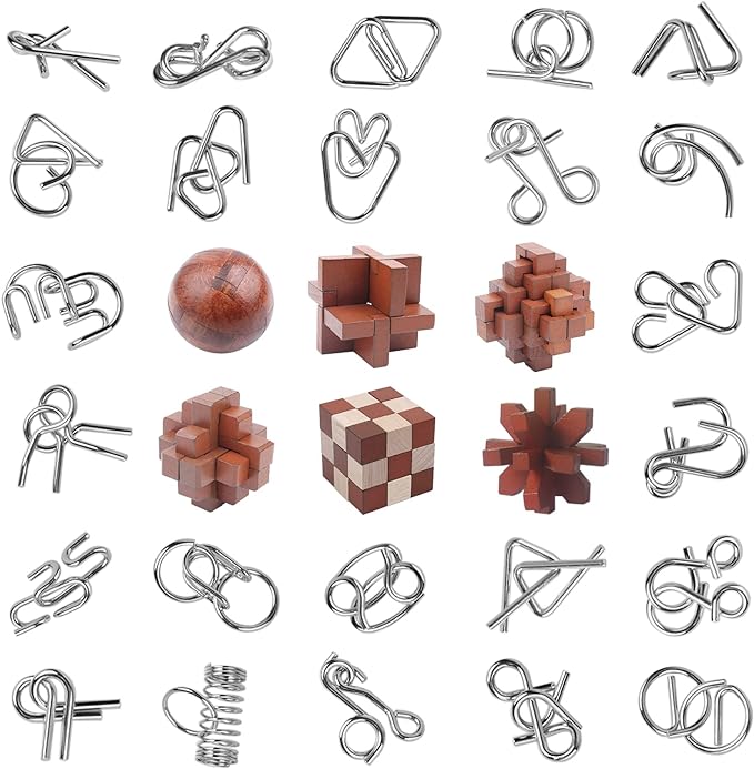 30pcs Brain Teaser Puzzles Game by RLYLF