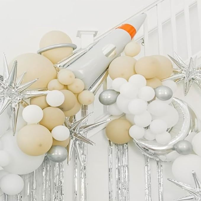 6 Pcs Explosion Star Foil Balloons- 12 Point Star Balloons - Image 3