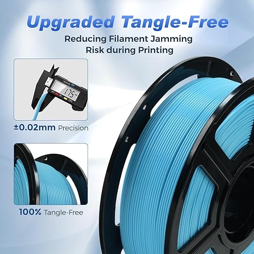 FLASHFORGE Rapid PLA Filament 1.75mm Ice Blue, 500mm/s High Speed Printing - Image 5