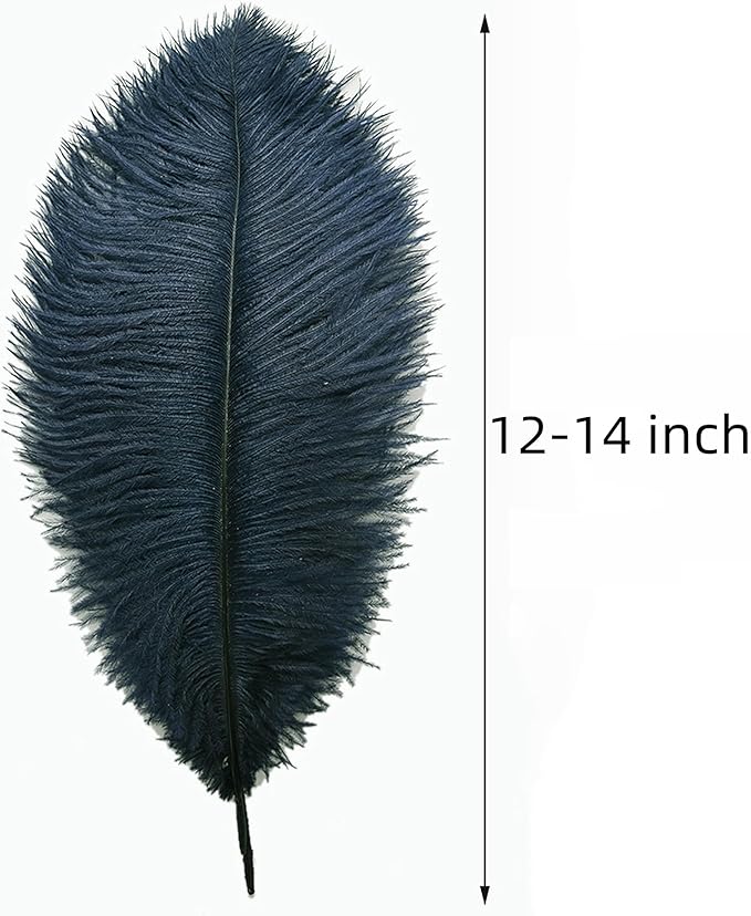 Ballinger Navy Blue Ostrich Feathers Plumes - Image 3