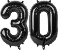 Black Number 30 Balloon, 40 Inch, Birthday Party Decorations, Graduation by Upgesy