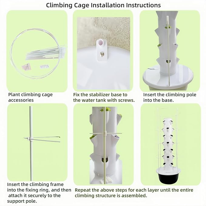 Hydroponic Growing System Kit, Indoor&Outdoor Vertical Hydroponic Growing Garden - Image 8
