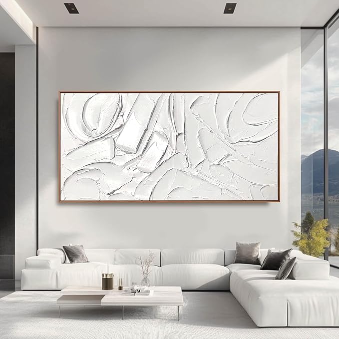 XIANSHOU Abstract Canvas Wall Art Simple Wall Pictures Textured Wall Decor - Image 7