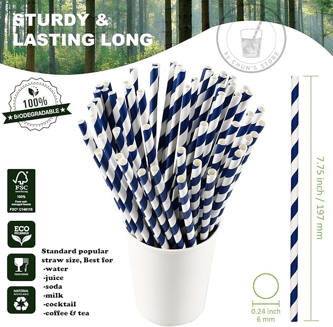 Biodegradable Paper Drinking Straws Bulk - Image 2
