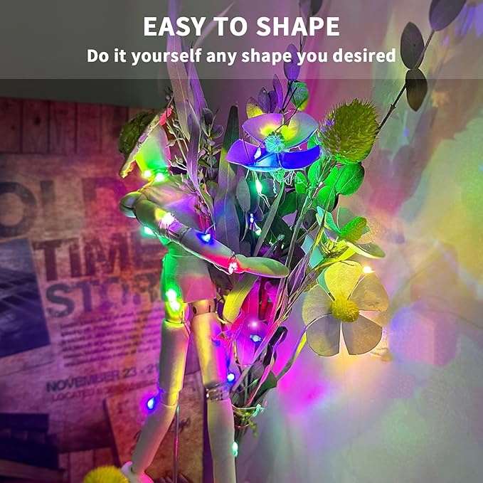 Aogist Led Fairy Lights 3 Modes Battery Operated String Lights Waterproof - Image 6