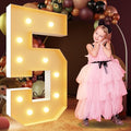 imprsv 4FT Marquee Numbers, Light Up Numbers 5 by Letsmakeitimpressive