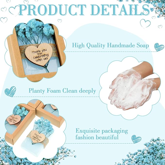 Demissle 30 Pcs Mini Scented Soap Wedding Party Favors Gifts Baby Shower Bridal - Image 3