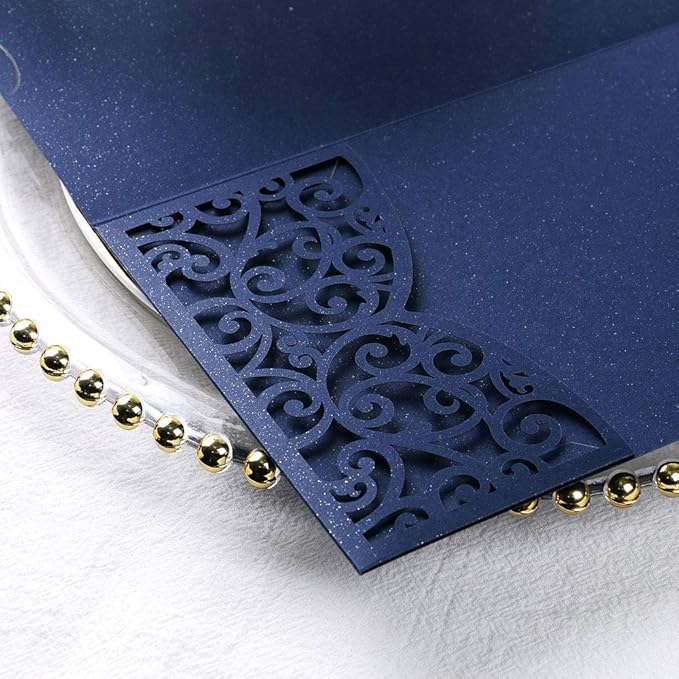 PONATIA 5.12 x 7.2 Laser Cut Invitation Pocket - Image 5