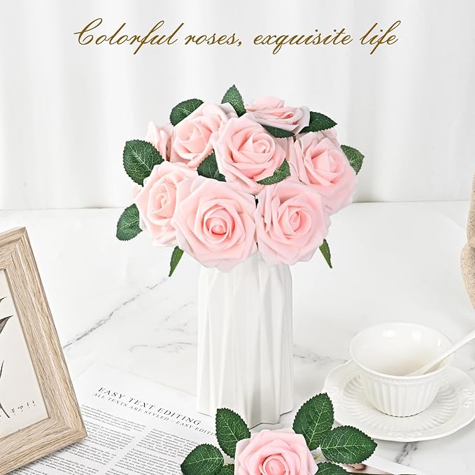BLEUM CADE 36Pcs Artificial Flowers Fake Roses - Image 5