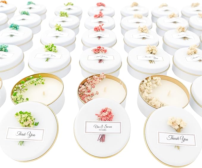 Scented Soy Wax Candle Favors by Unknown