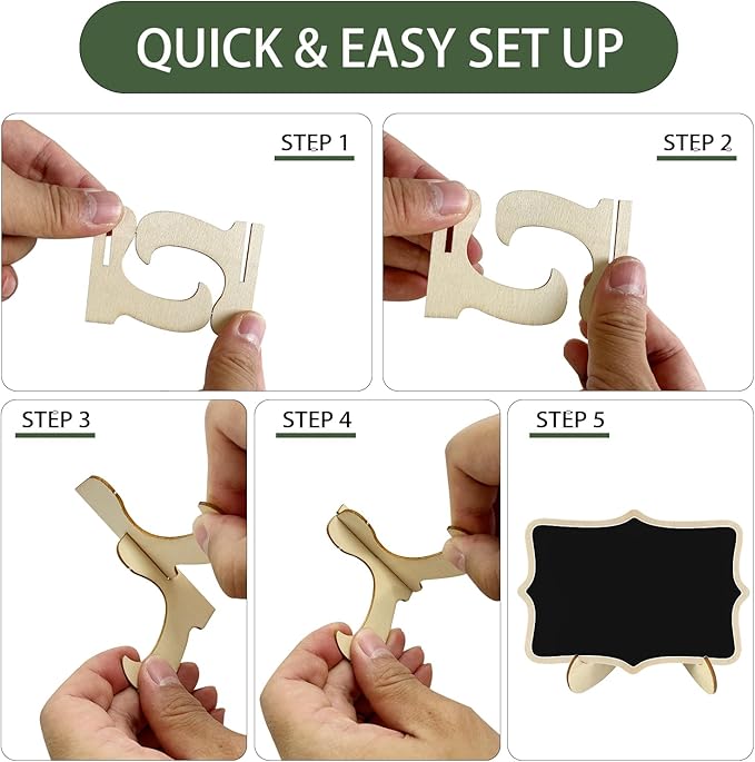 24 PCS Mini Chalkboard Signs - Image 3