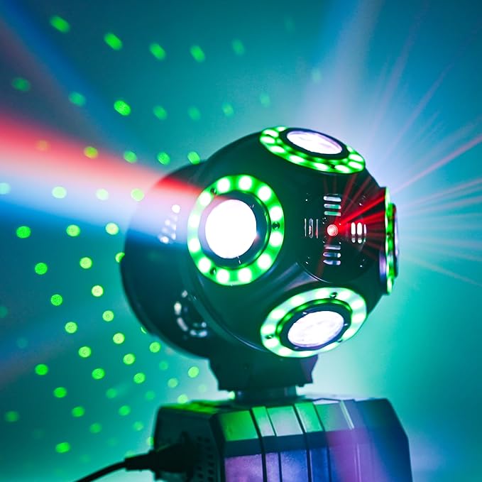 LED Moving Head DJ Light Rotating Beam Stage Lights Pin Spotlight Event Sound - Image 5