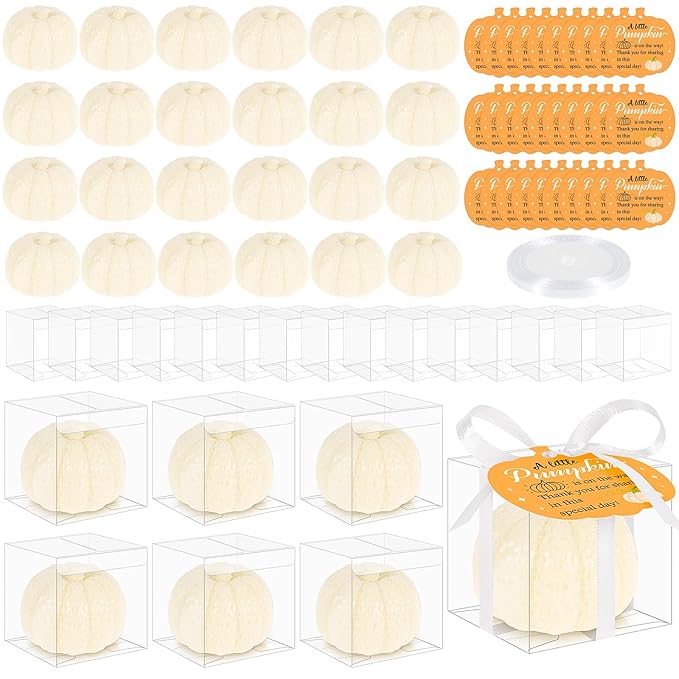 30 Set Pumpkin Soap Baby Shower Favors, Mini Pumpkin Soap Baby Shower by Unknown