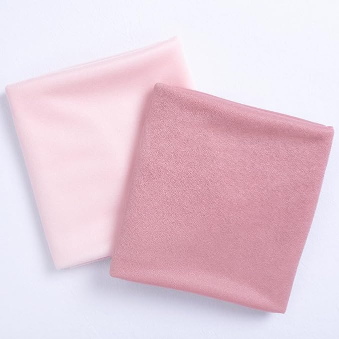 Socomi Wedding Arch Draping Fabric 29" x 20Ft 2 Panels Dusty Rose and Blush - Image 2