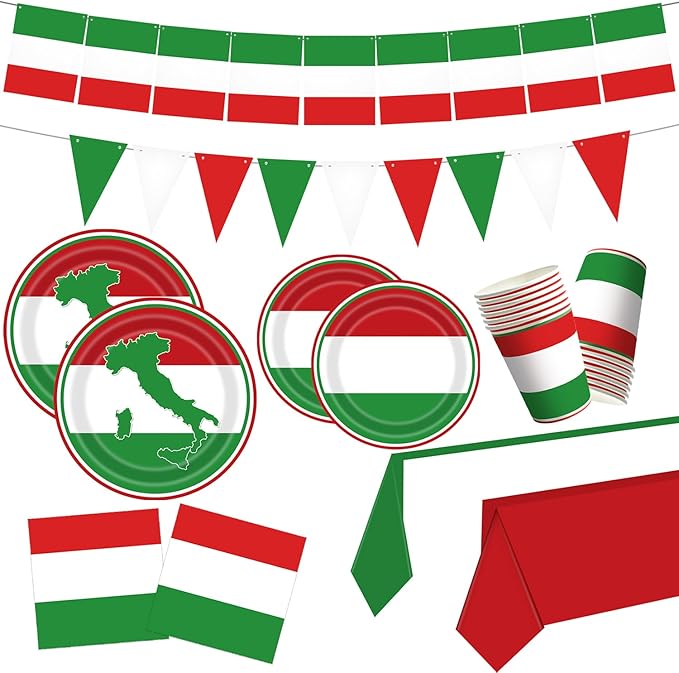 Italian Party Decorations Italy Flag Party Supplies Include Italian Flag Plates by Unknown