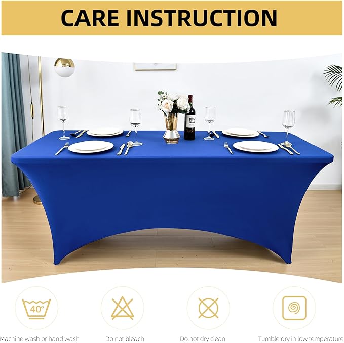 6-Pack 6ft Spandex Table Covers - Image 6