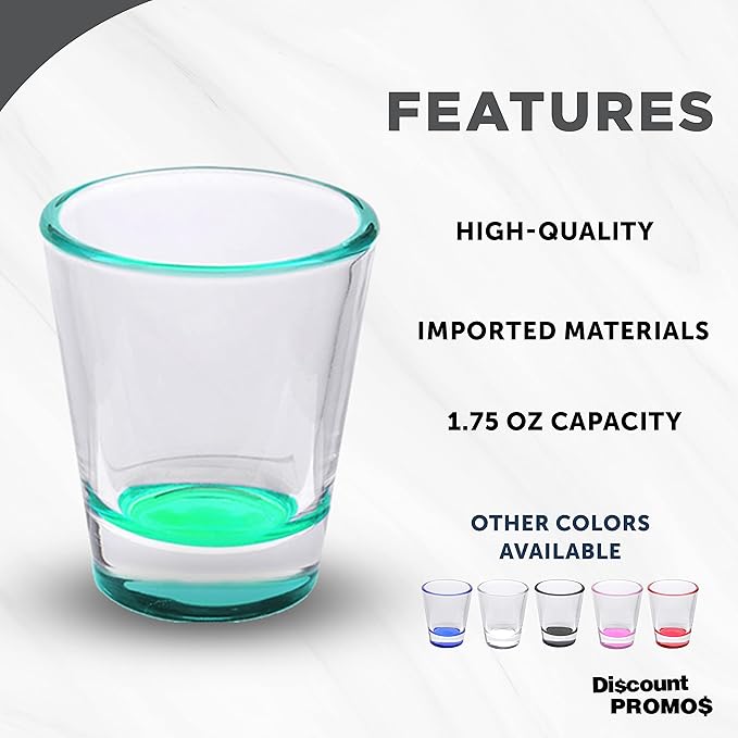 DISCOUNT PROMOS Shot Glasses Set 1.75 oz. Set of 10 Bulk Pack, Wedding Favor - Image 2