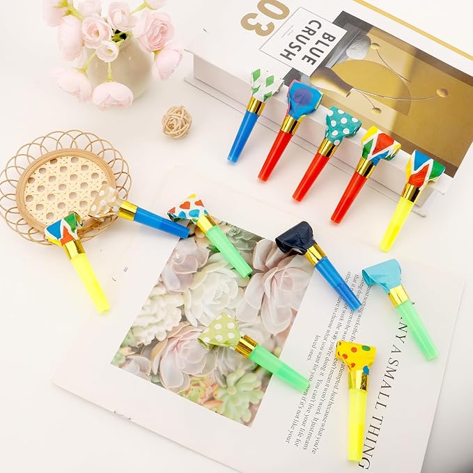 Party Blowers, Party Blowouts, Party Noise Makers Horns, Colorful Birthday - Image 5