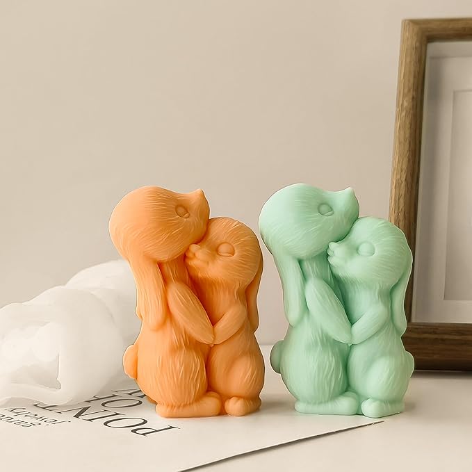 Couple Rabbit Candle Mold - Image 5