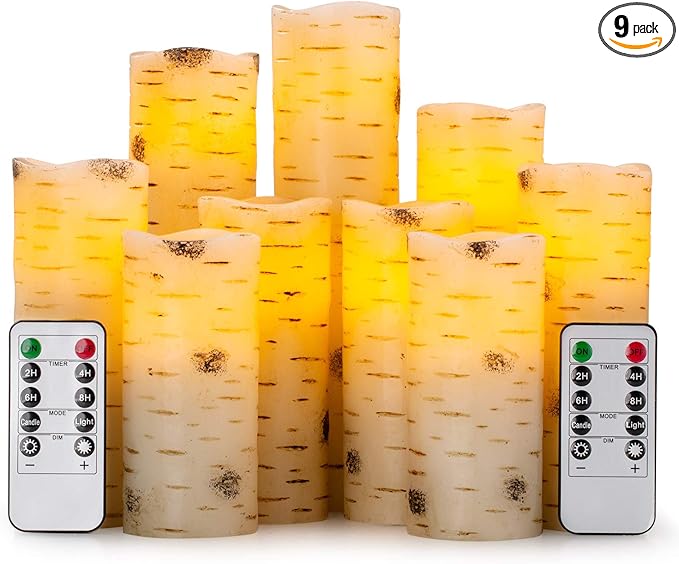 Flameless Flickering LED Candles by Enpornk